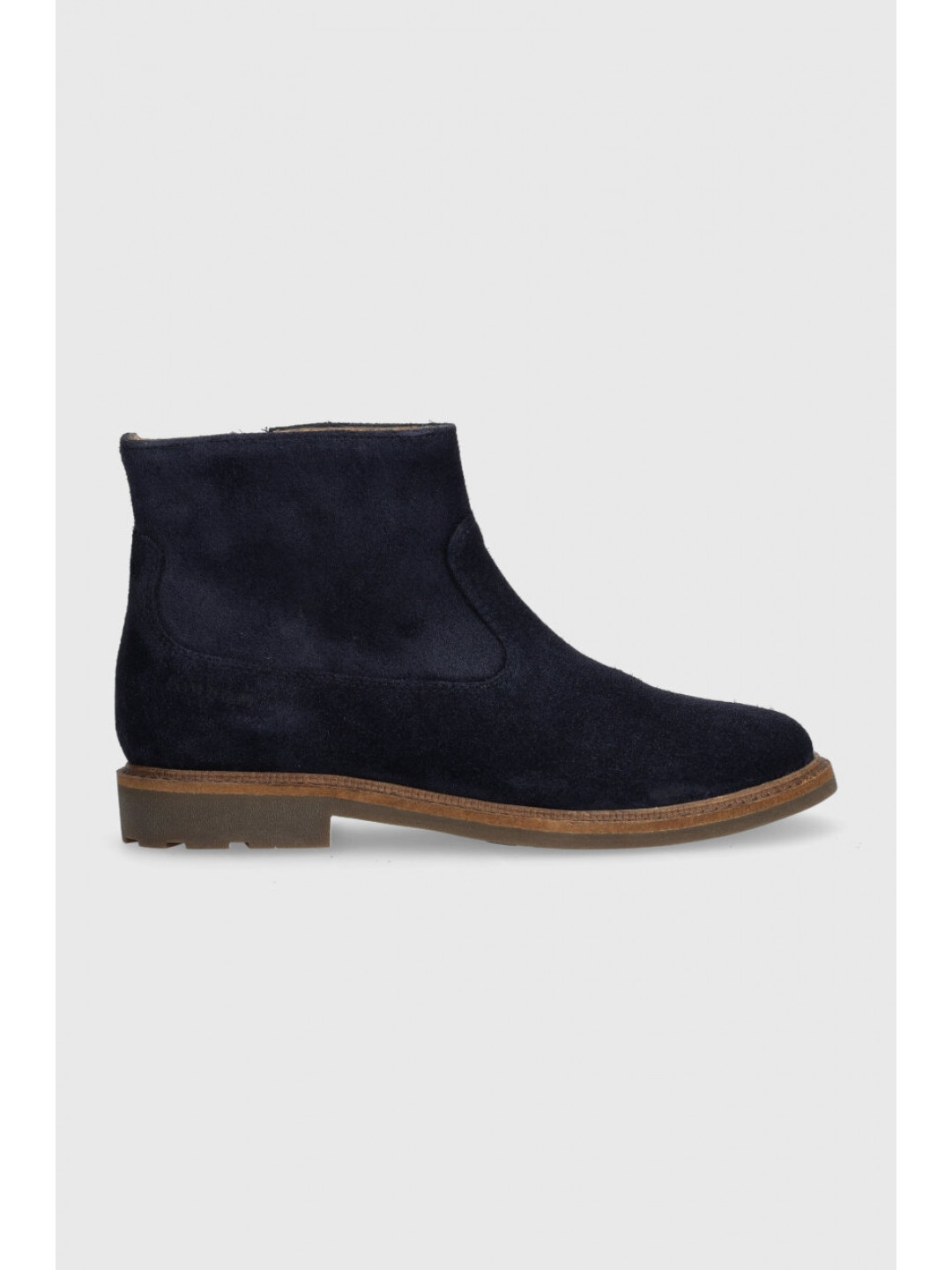 Dětské semišové boty Pom D & 39 api SISTER BOOTS tmavomodrá barva